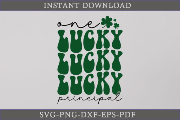 Download One Lucky Principal Retro Gift Shirt SVG - Gift Collection