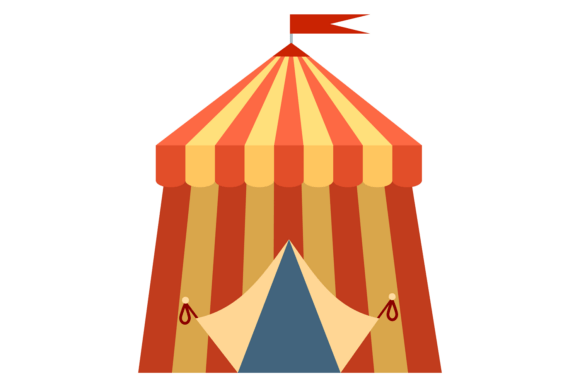 Download Circus Tent Cartoon Icon. Funfair or the - Premium Resources