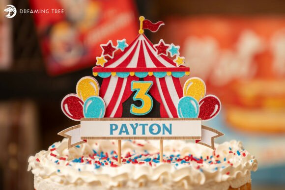 Download Circus Cake Topper - Premium Resources